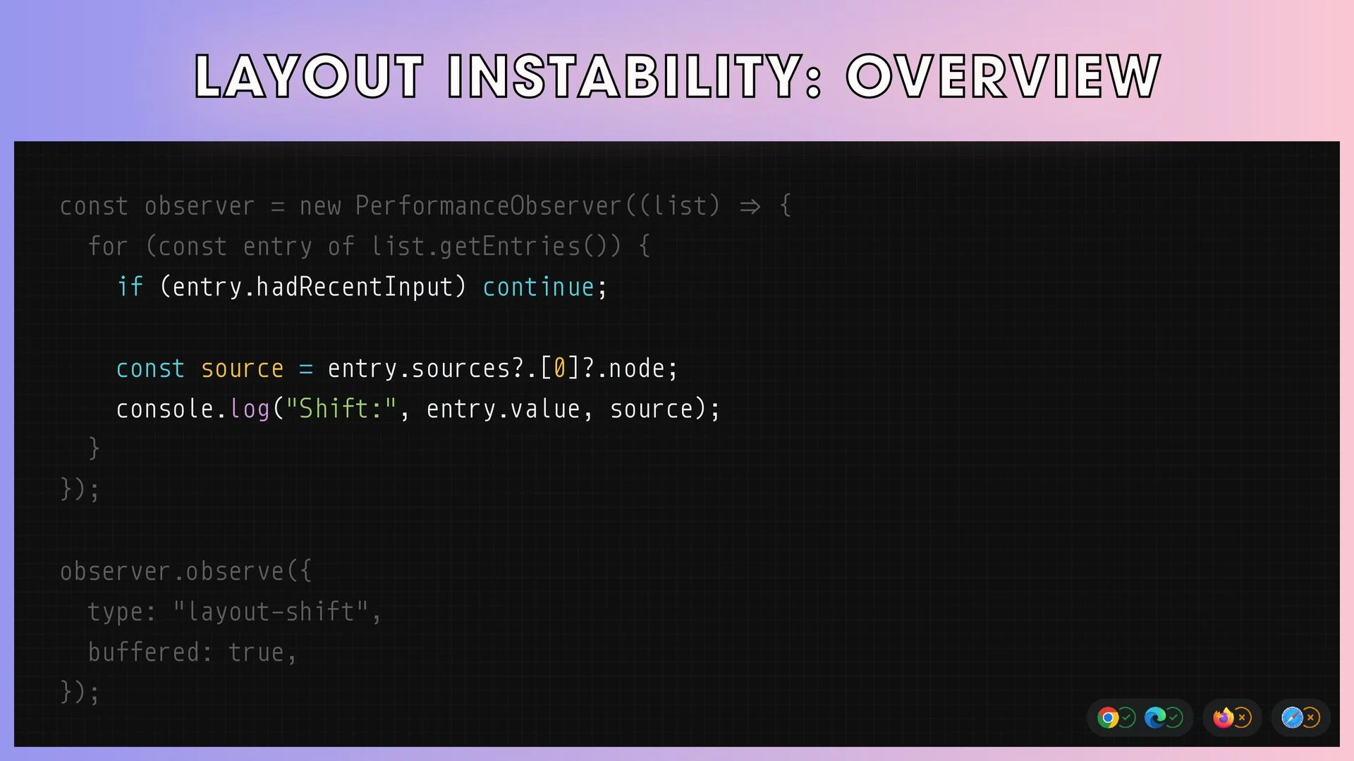 Layout Instability API : overview