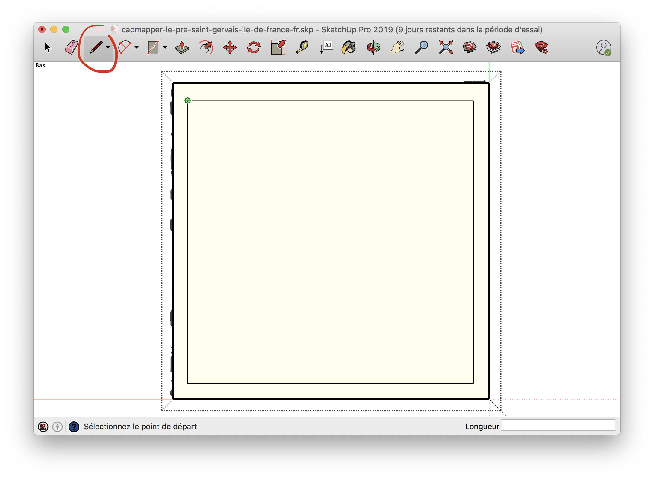 Sketchup carré