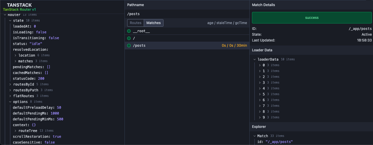 DevTools TanStack Router DevTools TanStack Router